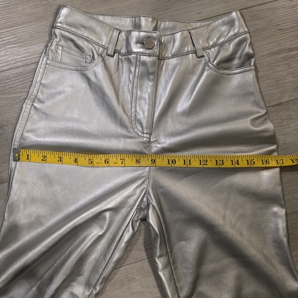 House of Harlow 1960 Metallic Silver Pants - Picture 14 of 14